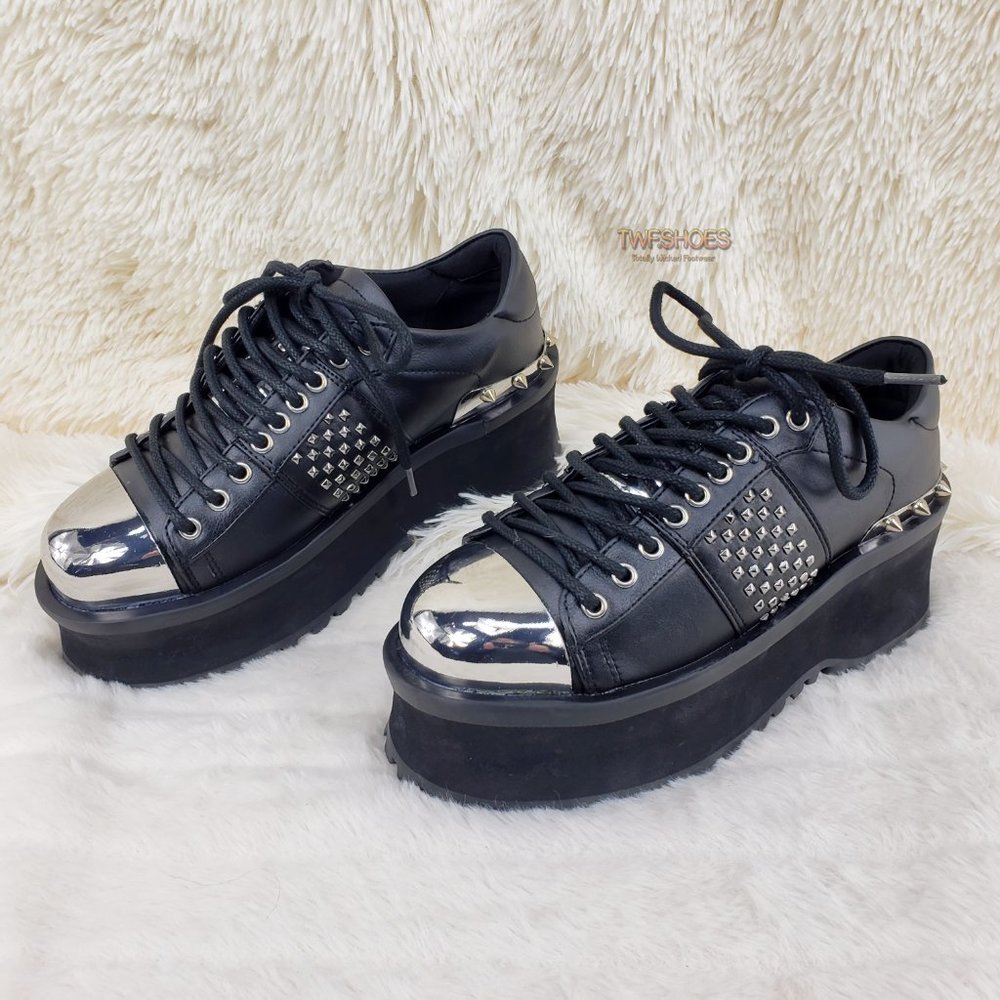 Demonia Gravedigger Unisex Oxdford Shoe